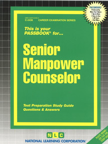 Senior Manpower Counselor - 9780837324364 by National Learning Corporation, 9780837324364