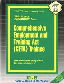 Comprehensive Employment and Training Act (CETA) Trainee - 9780837325057 by National Learning Corporation, 9780837325057