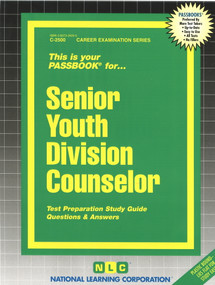 Senior Youth Division Counselor - 9780837325002 by National Learning Corporation, 9780837325002
