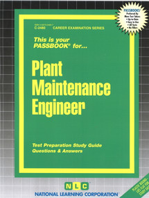 Plant Maintenance Engineer - 9780837324807 by National Learning Corporation, 9780837324807