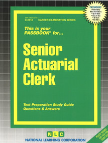 Senior Actuarial Clerk - 9780837324180 by National Learning Corporation, 9780837324180