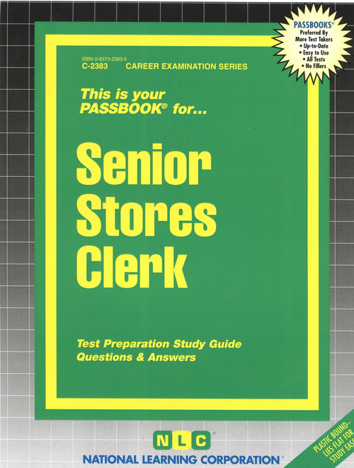Senior Stores Clerk - 9780837323831 by National Learning Corporation, 9780837323831