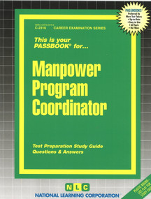 Manpower Program Coordinator - 9780837323169 by National Learning Corporation, 9780837323169