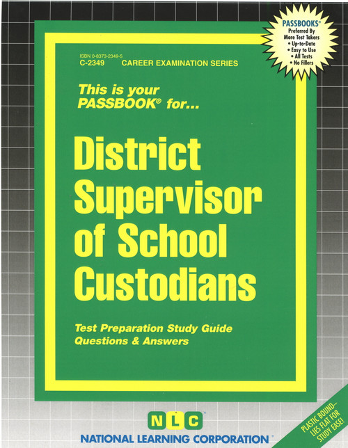 District Supervisor of School Custodians - 9780837323497 by National Learning Corporation, 9780837323497