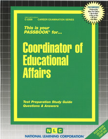 Coordinator of Educational Affairs - 9780837322094 by National Learning Corporation, 9780837322094