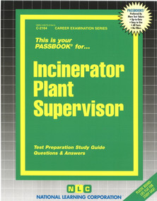 Incinerator Plant Supervisor - 9780837321646 by National Learning Corporation, 9780837321646