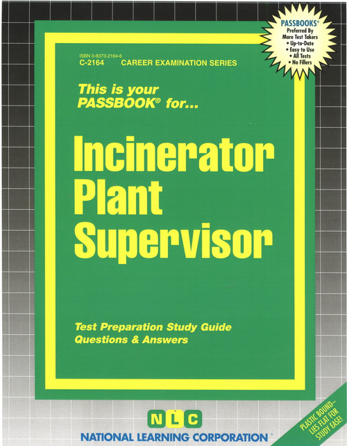 Incinerator Plant Supervisor - 9780837321646 by National Learning Corporation, 9780837321646