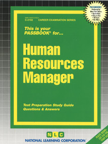 Human Resources Manager - 9780837321028 by National Learning Corporation, 9780837321028