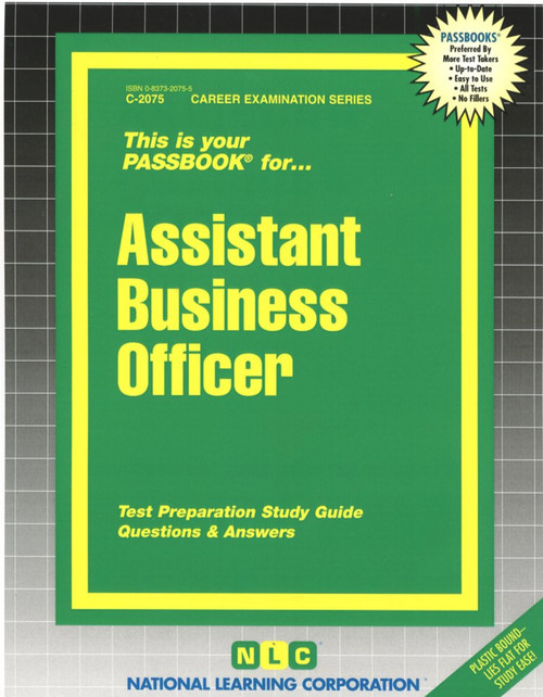 Assistant Business Officer - 9780837320755 by National Learning Corporation, 9780837320755
