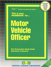 Motor Vehicle Officer - 9780837320311 by National Learning Corporation, 9780837320311
