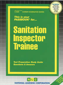 Sanitation Inspector Trainee - 9780837320298 by National Learning Corporation, 9780837320298