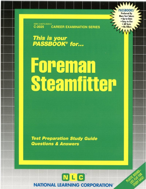 Foreman Steamfitter - 9780837320250 by National Learning Corporation, 9780837320250