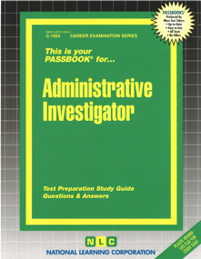 Administrative Investigator - 9780837319247 by National Learning Corporation, 9780837319247