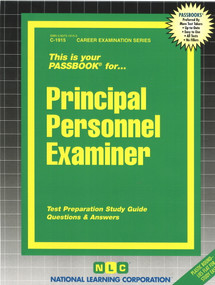 Principal Personnel Examiner - 9780837319155 by National Learning Corporation, 9780837319155