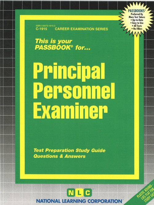 Principal Personnel Examiner - 9780837319155 by National Learning Corporation, 9780837319155