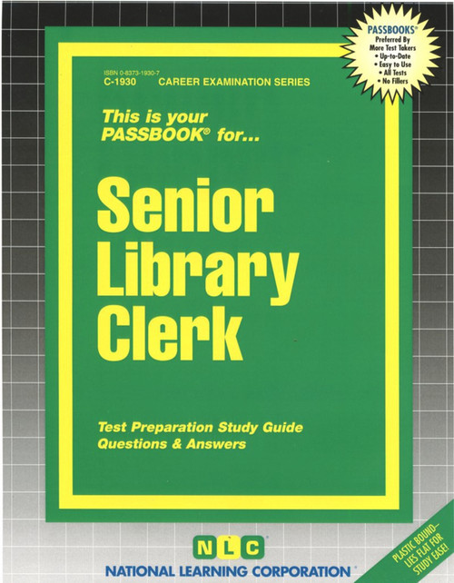 Senior Library Clerk - 9780837319308 by National Learning Corporation, 9780837319308