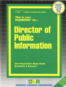 Director of Public Information - 9780837318660 by National Learning Corporation, 9780837318660