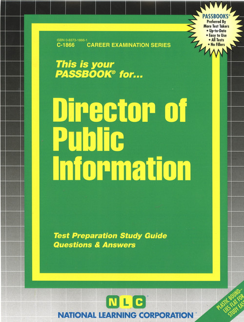 Director of Public Information - 9780837318660 by National Learning Corporation, 9780837318660
