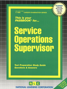 Service Operations Supervisor - 9780837318806 by National Learning Corporation, 9780837318806