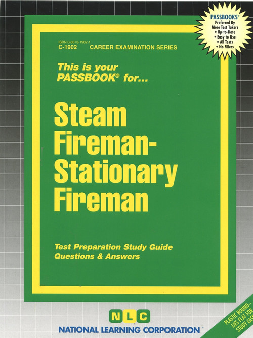 Steam Fireman-Stationary Fireman - 9780837319025 by National Learning Corporation, 9780837319025