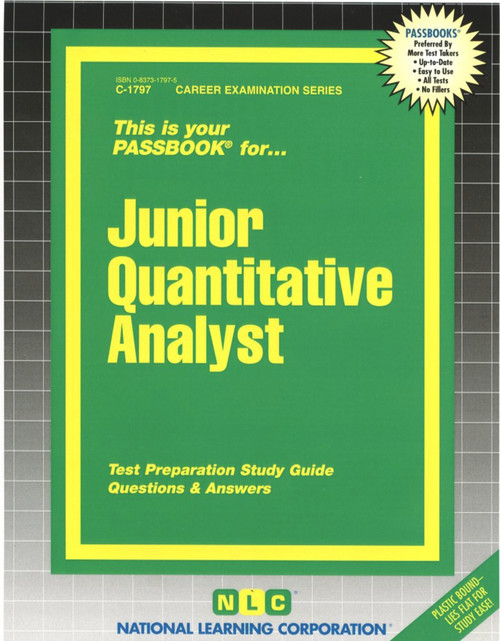 Junior Quantitative Analyst - 9780837317977 by National Learning Corporation, 9780837317977