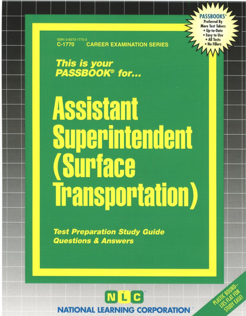 Assistant Superintendent (Surface Transportation) - 9780837317700 by National Learning Corporation, 9780837317700