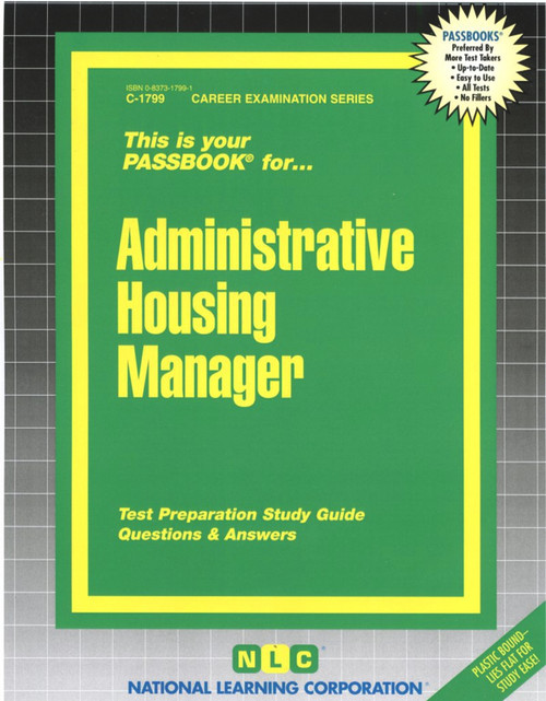 Administrative Housing Manager - 9780837317991 by National Learning Corporation, 9780837317991