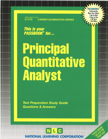 Principal Quantitative Analyst - 9780837317151 by National Learning Corporation, 9780837317151