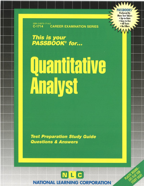 Quantitative Analyst - 9780837317144 by National Learning Corporation, 9780837317144