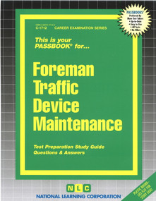 Foreman Traffic Device Maintenance - 9780837317120 by National Learning Corporation, 9780837317120