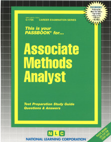 Associate Methods Analyst - 9780837317359 by National Learning Corporation, 9780837317359