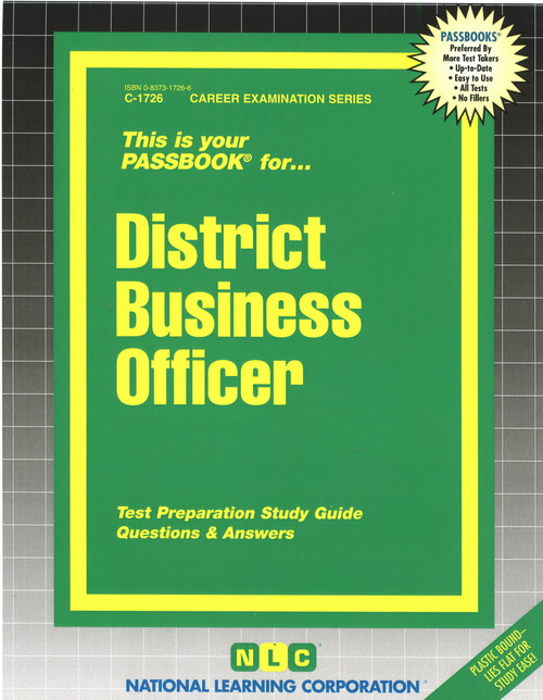 District Business Officer - 9780837317267 by National Learning Corporation, 9780837317267