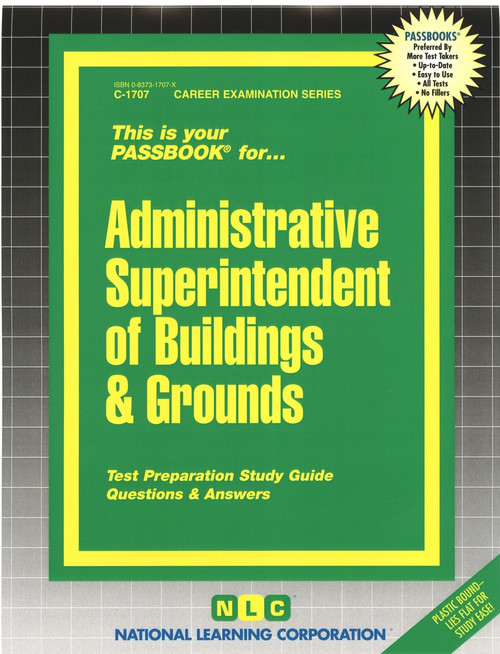 Administrative Superintendent of Buildings & Grounds - 9780837317076 by National Learning Corporation, 9780837317076