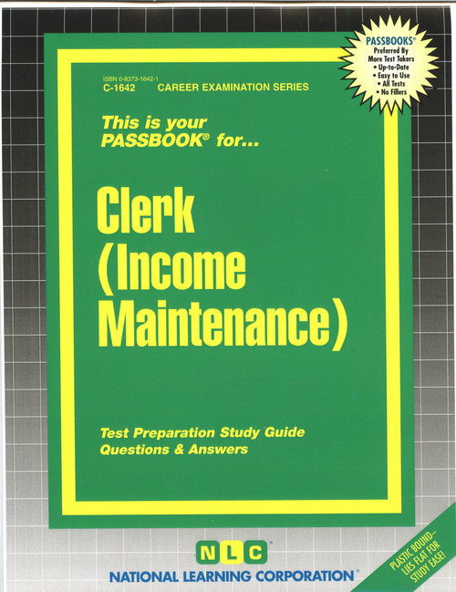 Clerk (Income Maintenance) - 9780837316420 by National Learning Corporation, 9780837316420