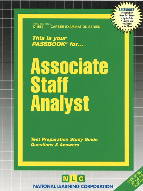 Associate Staff Analyst - 9780837315522 by National Learning Corporation, 9780837315522