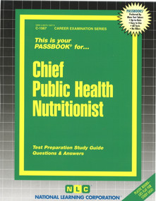 Chief Public Health Nutritionist - 9780837315676 by National Learning Corporation, 9780837315676