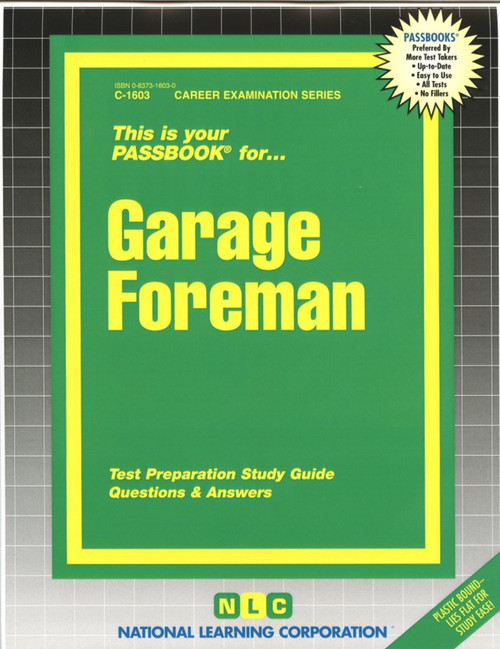 Garage Foreman - 9780837316031 by National Learning Corporation, 9780837316031