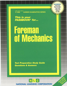 Foreman of Mechanics - 9780837316055 by National Learning Corporation, 9780837316055