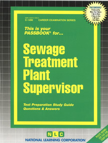 Sewage Treatment Plant Supervisor - 9780837314907 by National Learning Corporation, 9780837314907