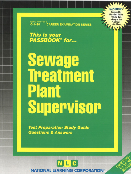 Sewage Treatment Plant Supervisor - 9780837314907 by National Learning Corporation, 9780837314907