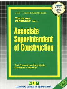 Associate Superintendent of Construction - 9780837315188 by National Learning Corporation, 9780837315188
