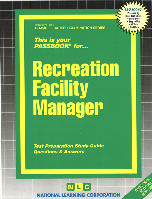 Recreation Facility Manager - 9780837314501 by National Learning Corporation, 9780837314501