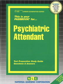 Psychiatric Attendant - 9780837314341 by National Learning Corporation, 9780837314341