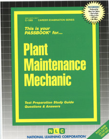 Plant Maintenance Mechanic - 9780837313931 by National Learning Corporation, 9780837313931