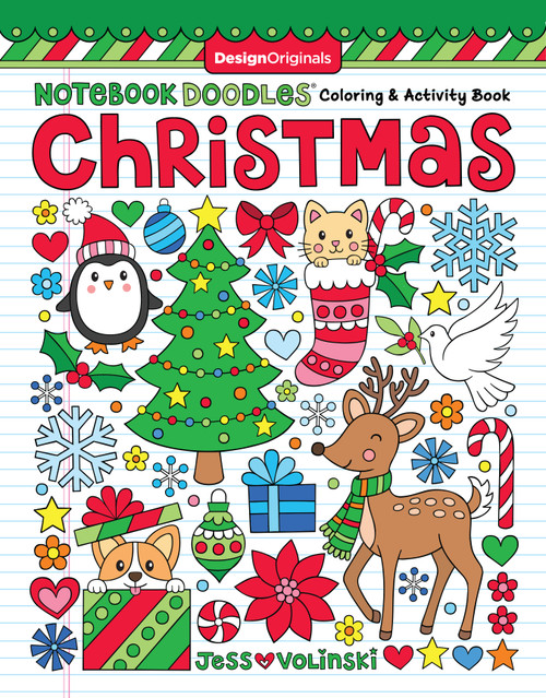 Notebook Doodles Christmas (Coloring & Activity Book) by Jess Volinski, 9781497204447