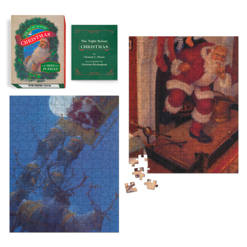 The Night Before Christmas Mini Puzzles by Clement Clarke Moore, Christian Birmingham, 9780762499519