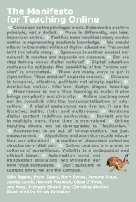 The Manifesto for Teaching Online by Sian Bayne, Peter Evans, Rory Ewins, Jeremy Knox, James Lamb, 9780262539838