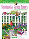 Creative Haven Spectacular Spring Scenes Color by Number by George Toufexis, 9780486845432