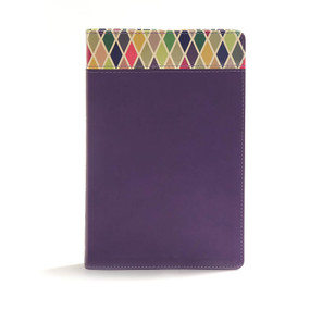 CSB Rainbow Study Bible, Purple LeatherTouch by CSB Bibles by Holman, 9781462741892