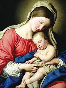 Virgin and Child Boxed Holiday Full Notecards by Galison, Giovanni Battista Salvi, 9780735344181